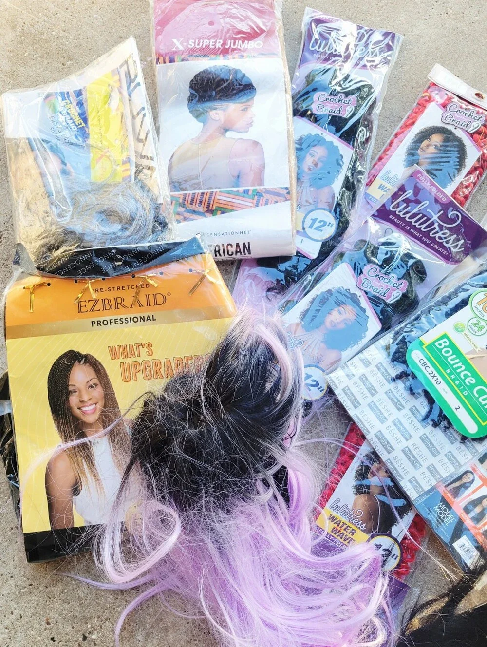 Mixed Lot 19 Wigs Brands Colors Synthetic Twist Wave Braid New And Pre-owned